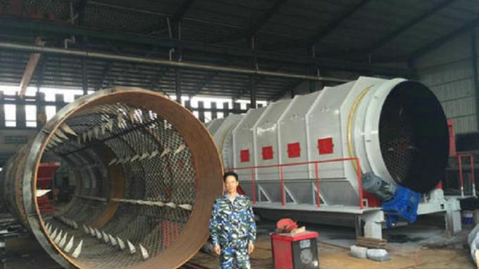Garbage Recycling Machine Waste Trommel Screen Municipal Solid Waste Recycling Plant