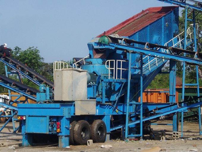 MP-VSI Series Mobile Crushing Plant For Construction Construction / Quarry