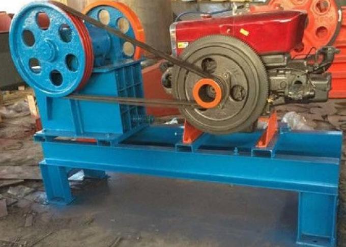 15kw Power Small Jaw Rock Crusher Reliable Lubrication System For Construction