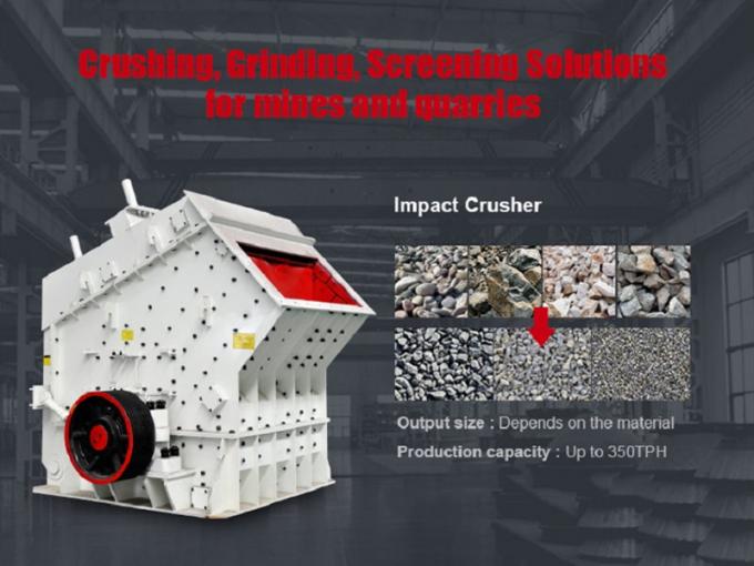 Simple Design Impact Rock Crusher / Stone Crusher Plant With AC Motor