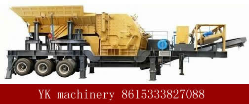 China Mobile Portable Stone Crusher Machine Double Deck Feeder Convenient Operation supplier