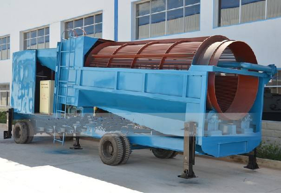 China Portable Movable Gold Trommel Wash Plant With Wheel High Performance supplier