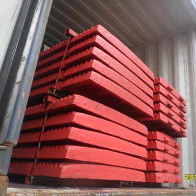 Jaw Plates Stone Crusher Spare Parts Mn13Cr2 Material