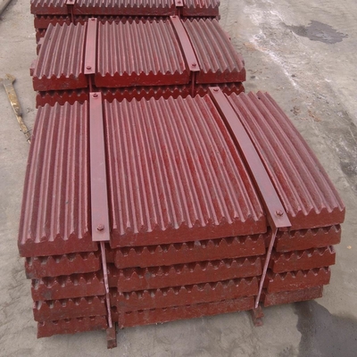 High Manganese Steel Crusher Spare Parts Jaw Plate For Longer Lifespan