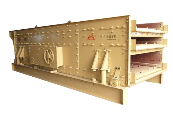 HLH Yellow Linear Motion Vibrating Screen Crusher 200-600t/H