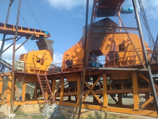 Cement Rock 132kW 160kW Impact Stone Crusher 20-60mm Discharge