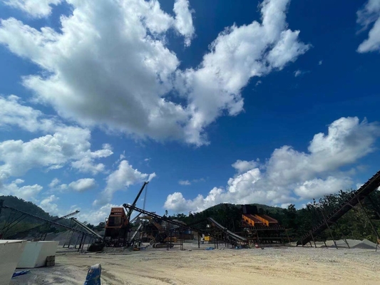 Construction Stone Crushing Plant 250 Tph Good Grain Shape