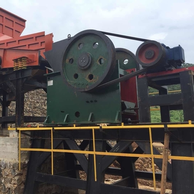 Mining Quarry 15kW PE Jaw Crusher Plant 250*400mm Feed Opening