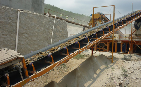 78-191t/H Aggregate Mining Conveyor Belt 500mm For Mining Industry
