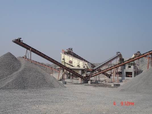 Garnite Limeatone Automatic Stone Crusher Plant Line Low Noise ISO9001